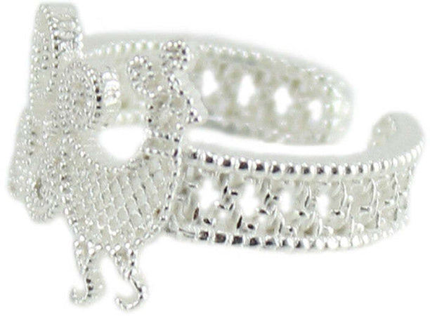 Anello Donna Pavoncella Sarda in Argento – Filigrana a Fascia Aperta – Tradizione Sardegna