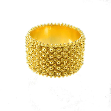 Anello sardo oro 18 kt filigrana sarda 5 giri nido d'ape Gioiello Sardegna