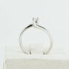 Anello donna solitario Mirco Visconti oro bianco con diamante 0.09 kt