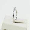 Anello donna solitario Mirco Visconti oro bianco con diamante 0.09 kt