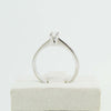 Anello donna solitario Mirco Visconti oro bianco con diamante 0.12 kt