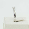 Anello donna solitario Mirco Visconti oro bianco con diamante 0.12 kt