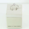Anello donna solitario Mirco Visconti oro bianco con diamante 0.23 kt