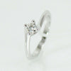 Anello donna solitario Mirco Visconti oro bianco con diamante 0.28 kt