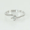 Anello donna solitario Mirco Visconti oro bianco con diamante 0.28 kt