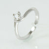 Anello donna solitario Mirco Visconti oro bianco con diamante 0.28 kt