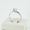 Anello donna solitario Mirco Visconti oro bianco con diamante 0.28 kt