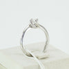Anello donna solitario Mirco Visconti oro bianco con diamante 0.28 kt
