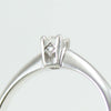 Anello donna solitario Mirco Visconti oro bianco con diamante centrale e laterali