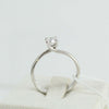 Anello donna solitario Mirco Visconti oro bianco con diamante da mezzo carato