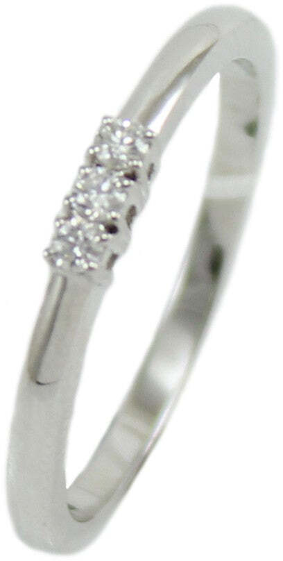 Anello donna trilogy Mirco Visconti in oro bianco con diamanti
