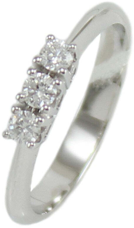 Anello donna trilogy Mirco Visconti in oro bianco con diamanti