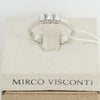 Anello donna trilogy Mirco Visconti in oro bianco con diamanti