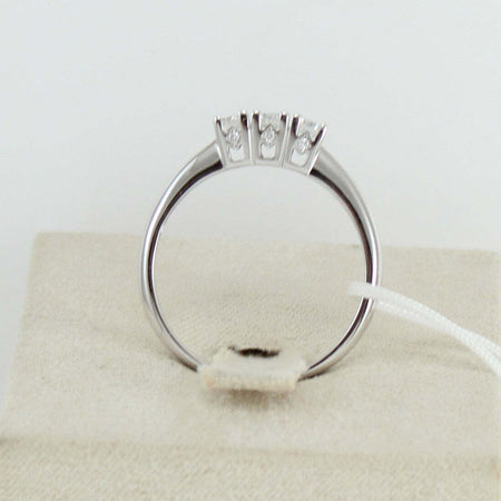 Anello donna trilogy Mirco Visconti in oro bianco con diamanti