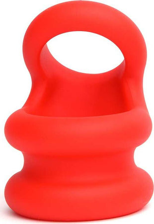 Anello Fallico Pene e Testicoli In Silicone Rosso Liquid Silicone Switch Hitter Red Cockring Anello fallico: 31 - 130 mm Salute e cura della persona/Erotismo e contraccezione/Sex toys/Anelli fallici e vibranti Kondorama - Martinsicuro, Commerciovirtuoso.it