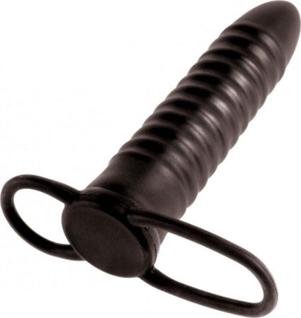 Anello Fallico per doppia Penetrazione Ribbed Double Trouble Black Fetish Fantasy Series Salute e cura della persona/Erotismo e contraccezione/Sex toys/Guaine e prolunghe per il pene Kondorama - Martinsicuro, Commerciovirtuoso.it