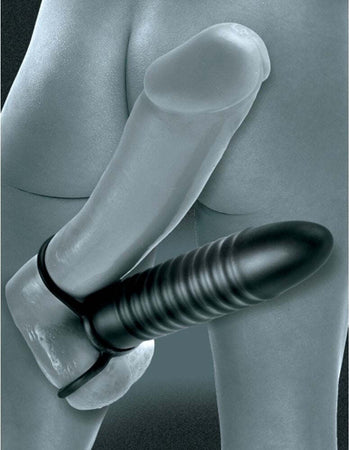 Anello Fallico per doppia Penetrazione Ribbed Double Trouble Black Fetish Fantasy Series Salute e cura della persona/Erotismo e contraccezione/Sex toys/Guaine e prolunghe per il pene Kondorama - Martinsicuro, Commerciovirtuoso.it