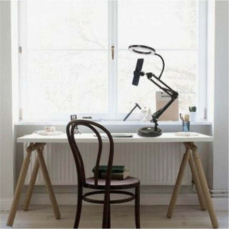 Anello Led Ring Light Da Tavolo Con Supporto Smartphone Selfie Live Video Tiktok Elettronica/Foto e videocamere/Flash/Flash Macro Ring Light Trade Shop italia - Napoli, Commerciovirtuoso.it