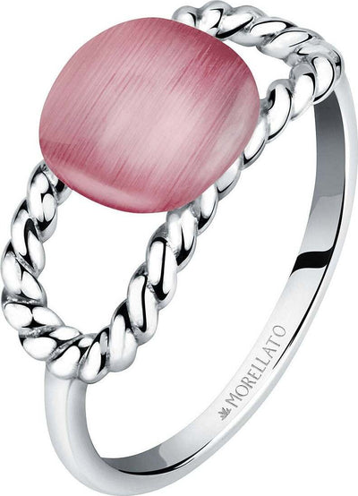 Anello-MORELLATO-donna-1930-acciaio-/-cat-eye-rosa