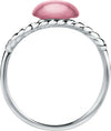 Anello-MORELLATO-donna-1930-acciaio-/-cat-eye-rosa