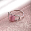 Anello-MORELLATO-donna-1930-acciaio-/-cat-eye-rosa