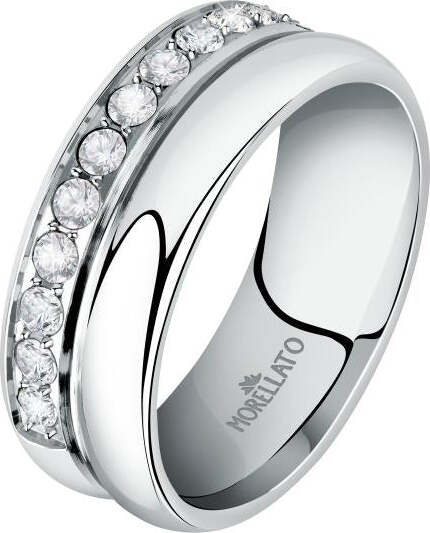Anello-MORELLATO-donna-Bagliori-acciaio-/-cristalli-bianchi