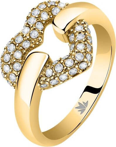 Anello-MORELLATO-donna-Bagliori-acciaio-dorato-/-cuore