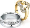 Anello-MORELLATO-donna-Bagliori-acciaio-dorato-/-cuore