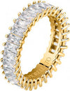 Anello-MORELLATO-donna-Baguette-dorato-/-cristalli-bianchi