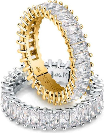 Anello-MORELLATO-donna-Baguette-dorato-/-cristalli-bianchi