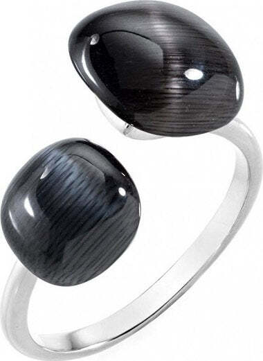 Anello-MORELLATO-donna-Gemma-argento-925-/-nero