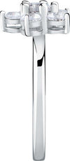 Anello-MORELLATO-Tesori-fiore-argento-925-/-cristalli-bianchi