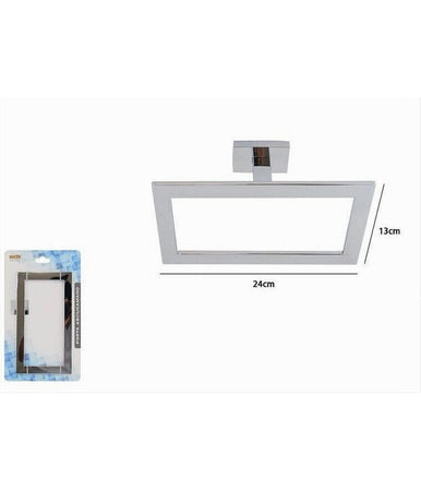 Anello Porta Asciugamano Moderno Fissaggio A Parete Accessorio Bagno Cubo 87216