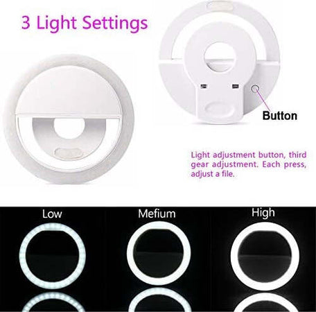 ANELLO RING LIGHT 36 LED PER SELFIE TIKTOK RICARICABILE USB ILLUMINAZIONE CELL  Trade Shop italia - Napoli, Commerciovirtuoso.it