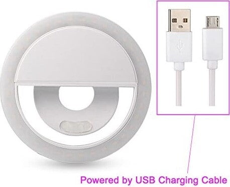 ANELLO RING LIGHT 36 LED PER SELFIE TIKTOK RICARICABILE USB ILLUMINAZIONE CELL  Trade Shop italia - Napoli, Commerciovirtuoso.it