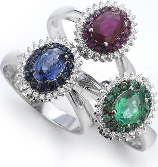 Anello Tramontano Brillanti e Rubino