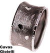 Anello unisex in argento modello fascia larga
