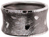 Anello unisex in argento modello fascia larga