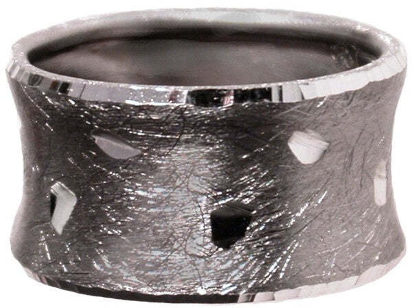 Anello unisex in argento modello fascia larga