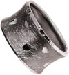 Anello unisex in argento modello fascia larga