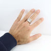 Anello Scudo Uomo in Argento Quattro 4 Mori - Bandiera Sarda - Regolabile - Filu & Trama