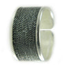 Anello Uomo Fascia Regolabile in Argento Brunito Filigrana Sarda - Filu & Trama