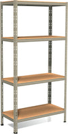 Anemos-Pokerino-Scaffale-Incastro-In-Metallo-4-Piani-In-Truciolato-80x30x180-Cm