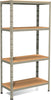 Anemos-Pokerino-Scaffale-Incastro-In-Metallo-4-Piani-In-Truciolato-80x30x180-Cm