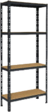 Anemos-Pokerino-Scaffale-Incastro-In-Metallo-4-Piani-In-Truciolato-80x30x180-Cm