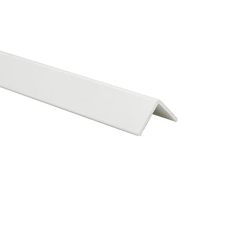 *STOCK FOLLI* asta intera (2 metri) di Profilo angolare in Polimeri Bianco RAL 9016 verniciabile 22X22mm
