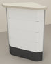 Modulo esterno angolare a 90 con pannelli metallici cm. 64x64x106h
