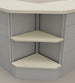 Modulo angolare metallico esterno a giorno a 90 cm. 64x64x106h