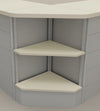 Modulo angolare metallico esterno a giorno a 90 cm. 64x64x106h