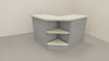 Modulo angolare metallico esterno a giorno a 90 cm. 64x64x106h